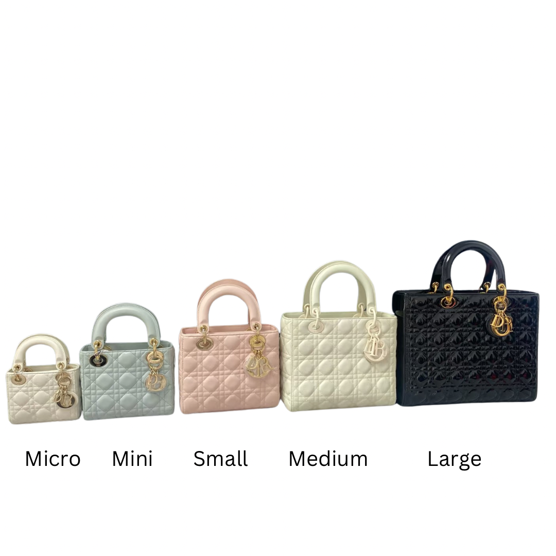 dior lady ミニサイズ Dior Lady Dior Bag Comparison: Small vs Mini Size | TikTok