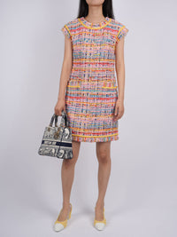 used-Chanel Multi-Color Tweed Dress FR 36-MILOURA