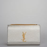 used-Saint Laurent Kate Medium Bag Classic Monogram Crossbody Glitter Leather-MILOURA