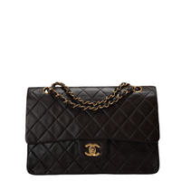 Chanel Vintage timeless Flap Bag in Chocolate Brown With Gold Hardware 24k Gold Hardware