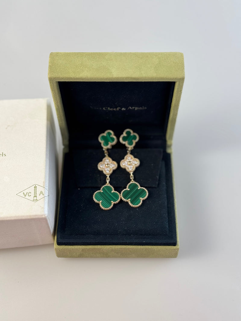 used-Van Cleef & Arpels Magic Alhambra earrings 3 motifs-MILOURA