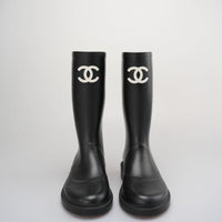 Used authentic Chanel rain boots 39