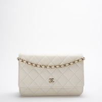 Chanel Wallet on Chain(woc) White Caviar Leather 2022
