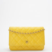 Chanel Wallet on Chain Classic Yellow woc
