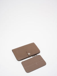 Hermès Hermes Dogon GM Togo Long Wallet Etoupe ( taupe)