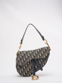 Dior Saddle Bag Medium Blue Oblique Jacquard 2020