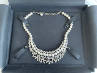 Chanel Pearl Necklace with Crystals and CC Logo