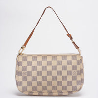 Louis Vuitton Damier Azur Canvas Pochette Accessoires Beige Handbag