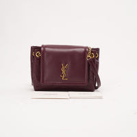 Saint Laurent Mini Nolita Lambskin Burgundy 2024