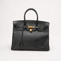 Hermes Birkin 35 O Square Epsom Leather Black 2011