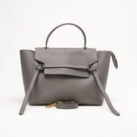 Celine Mini Belt Bag in Grey Grained Calfskin with Gold Hardware 2019