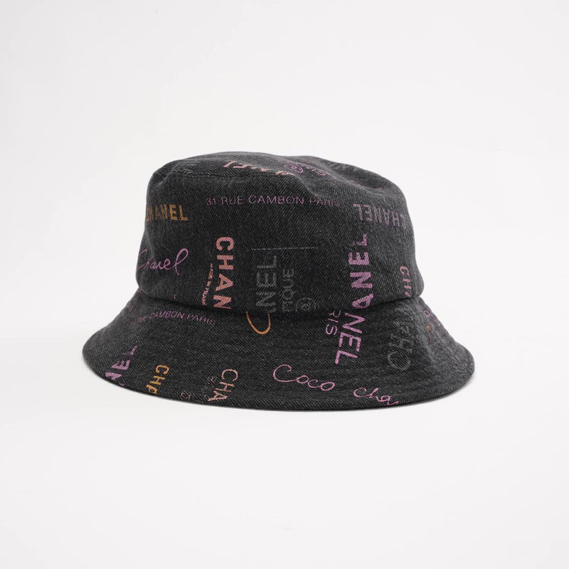 Chanel Black bucket hat 