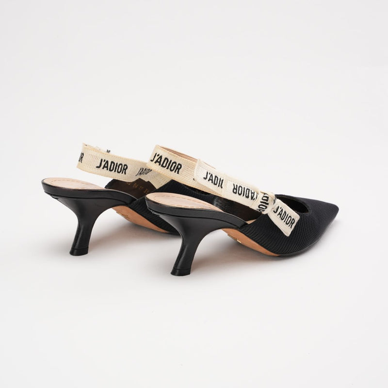 Christian Dior Black/White pumps 35 - Back view 
