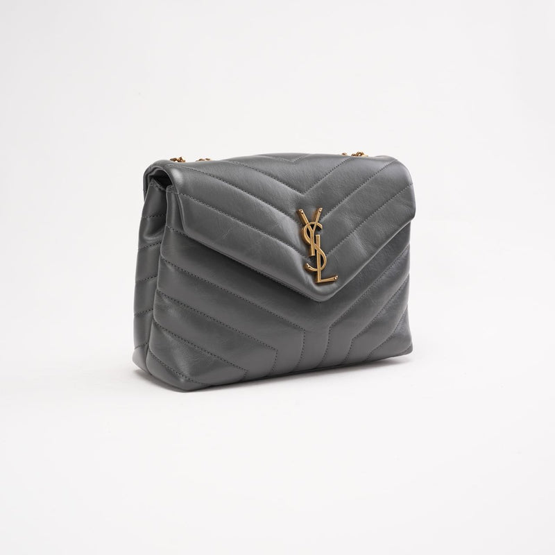 Saint Laurent Small Monogram LouLou Calfskin Storm 2022 - Right front view
