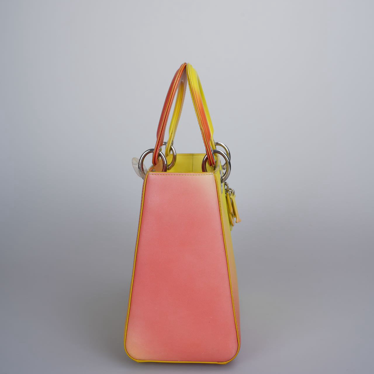 Used Christian Dior Box Calf Gradient Medium Diorissimo in Yellow