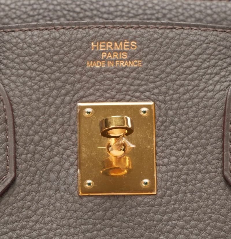 Hermes Birkin 35 Togo Etain Gold Hardware 2013 - Hardware 