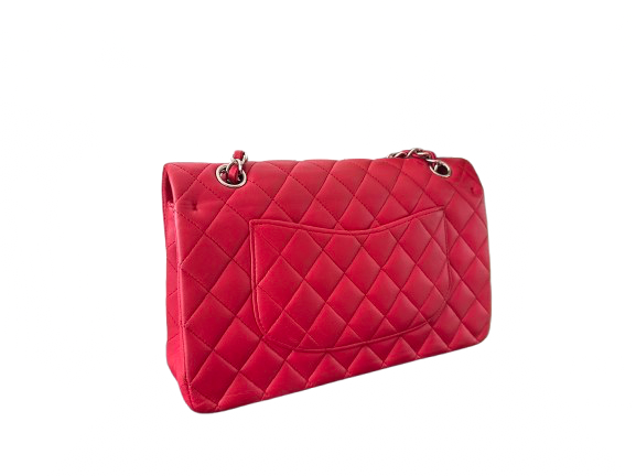 Chanel Classic Raspberry Medium Lambskin Double Flap Bag Chanel Bag MILOURA