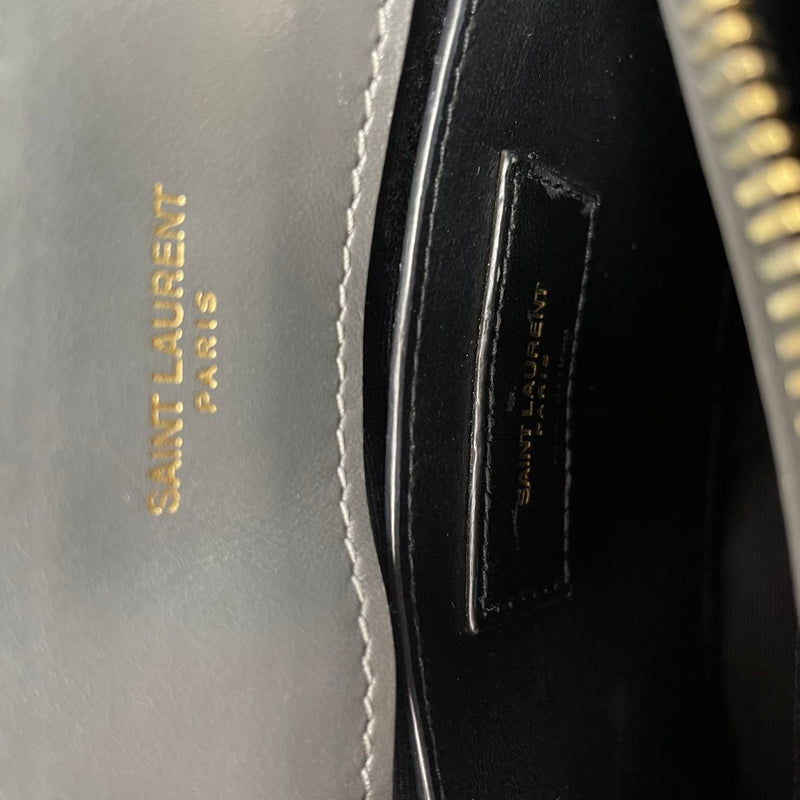 Saint Laurent Small Monogram LouLou Calfskin Storm 2022 - inside view