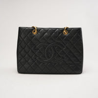 Chanel große Shopping Tote GST Caviarleder Schwarz 2014