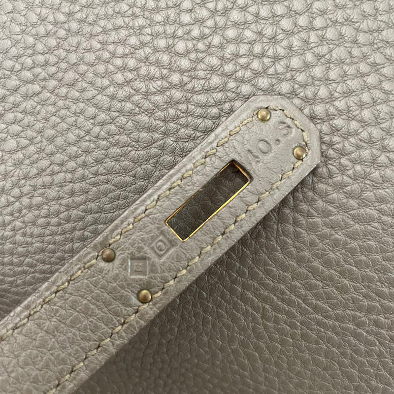 Hermes Birkin 35 Togo Etain Gold Hardware 2013- Stamp 
