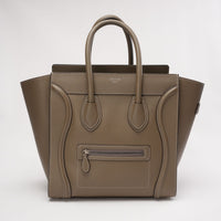 Celine Luggage Medium Tote Gray 2014