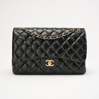 Chanel Timeless Jumbo Double Flap Lamb Black 2011