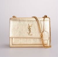 Saint Laurent Sunset  Shoulder Bag in gold