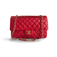 Chanel Red Medium Classic Flap Bag With Gold Hardware Chanel Bag MILOURA