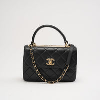 Chanel Trendy CC kleine Tasche Lammleder schwarz 2018