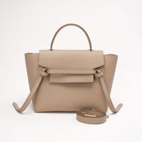 Celine Light Taupe Micro Belt Bag in Grained Calfskin 2020