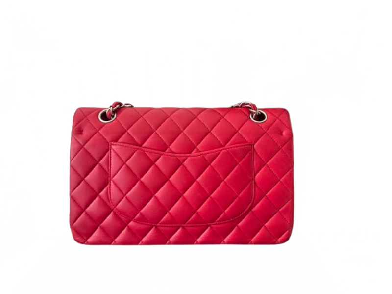 Chanel Classic Raspberry Medium Lambskin Double Flap Bag Chanel Bag MILOURA