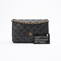 Chanel Classic Wallet on Chain (WOC) Black Caviar Leather Gold 2020