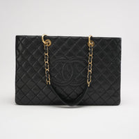 Chanel Grand Shopping Tote Black GST Caviar 2014