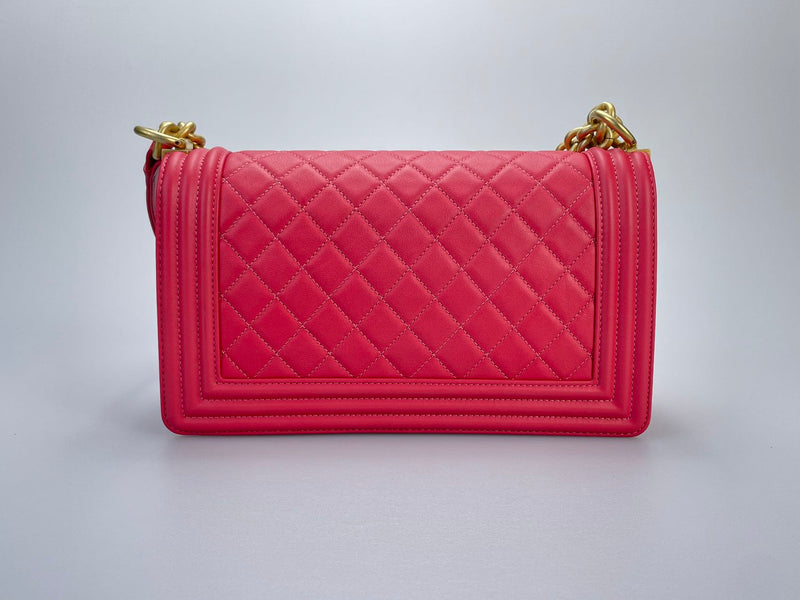 Chanel Medium Leboy Bag in hot pink with Gold Hardware Chanel Bag MILOURA