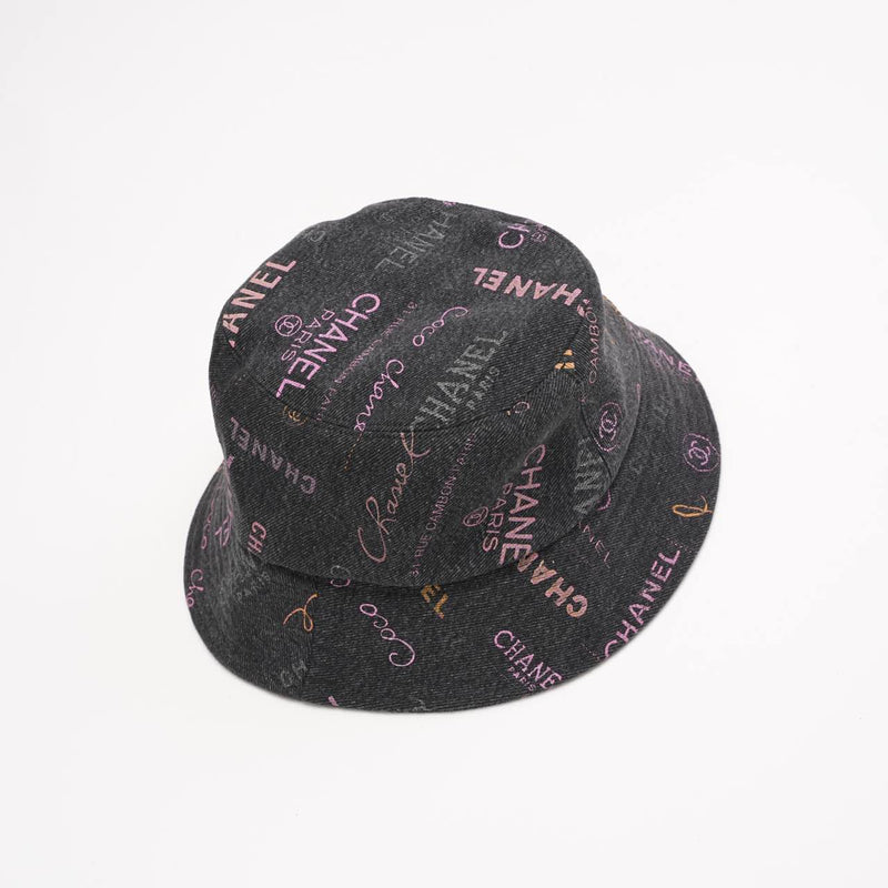 Chanel Black bucket hat - Top view 
