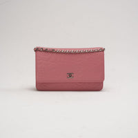 Chanel Timeless Camellia Wallet On Chain (WOC) Lamb Pink