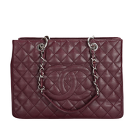 Chanel shopping Tote Burgundy medium Cavier Leather