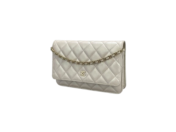 Chanel Quilted Iridescent Lambskin Crossbody Wallet on Chain Bag Chanel Bag MILOURA