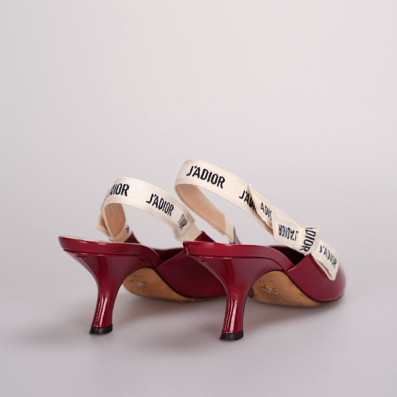 Used Christian Dior J'adior Patent Leather Slingback 6cm Pumps 37D