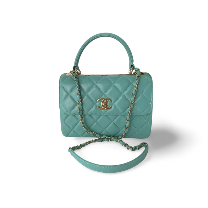 Chanel Small Minte Green Trendy CC Bag with Gold Hardware Chanel Bag MILOURA