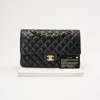 Chanel Classic Medium Double Flap Lamb Black 2017