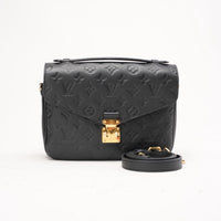 Louis Vuitton Pochette Métis Monogram Empreinte Black