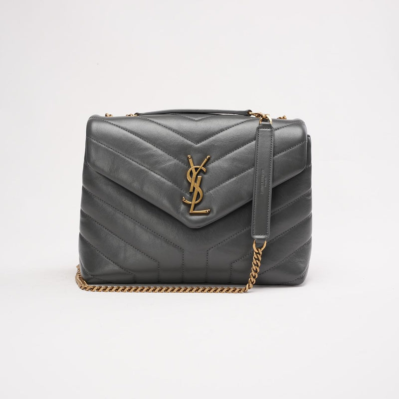 Saint Laurent Small Monogram LouLou Calfskin Storm 2022