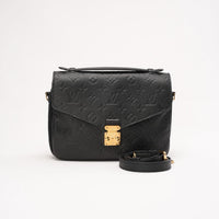 Louis Vuitton Pochette Métis Monogram Empreinte Leather Black
