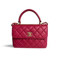 Chanel Hot Pink Small Trendy CC Bag with Gold Hardware Chanel Bag MILOURA