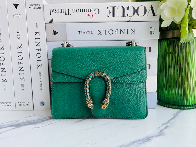 Used Gucci Dionysus Mini Bag in Emerald Green MILOURA