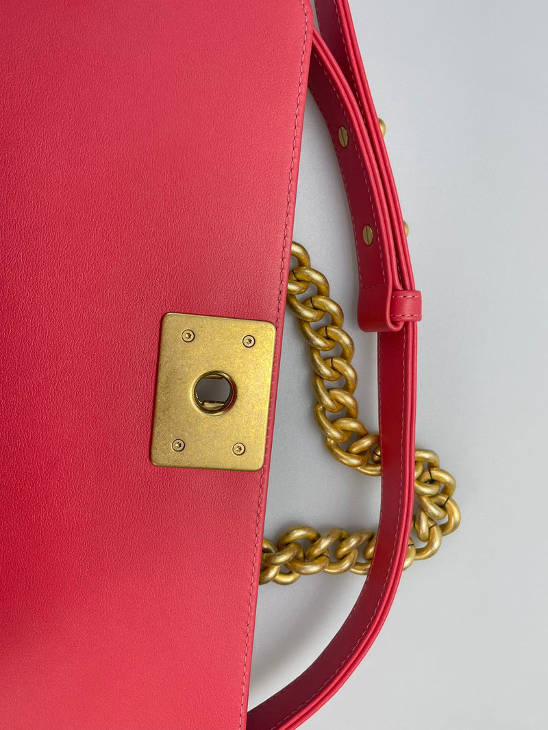 Chanel Medium Leboy Bag in hot pink with Gold Hardware Chanel Bag MILOURA