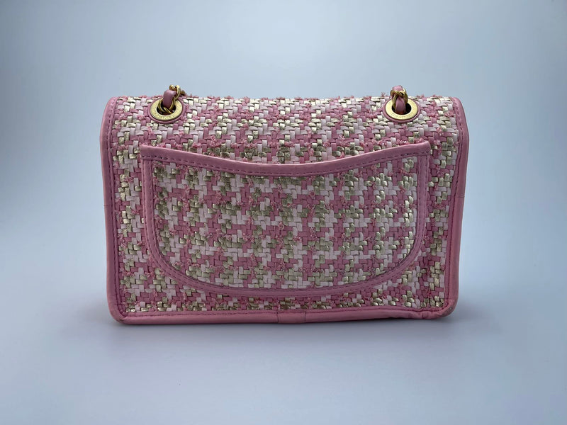 Chanel Metallic Woven Lamb Skin Flap Bag Chanel Bag MILOURA