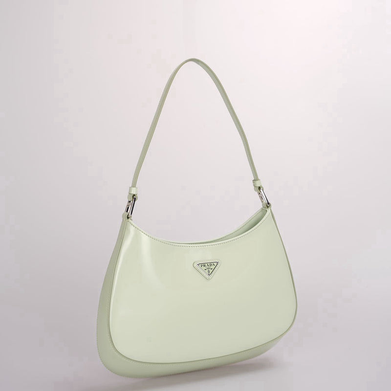 Prada Cleo Mint Green Smooth Leather Shoulder Bag Luxury Designer Bag MILOURA