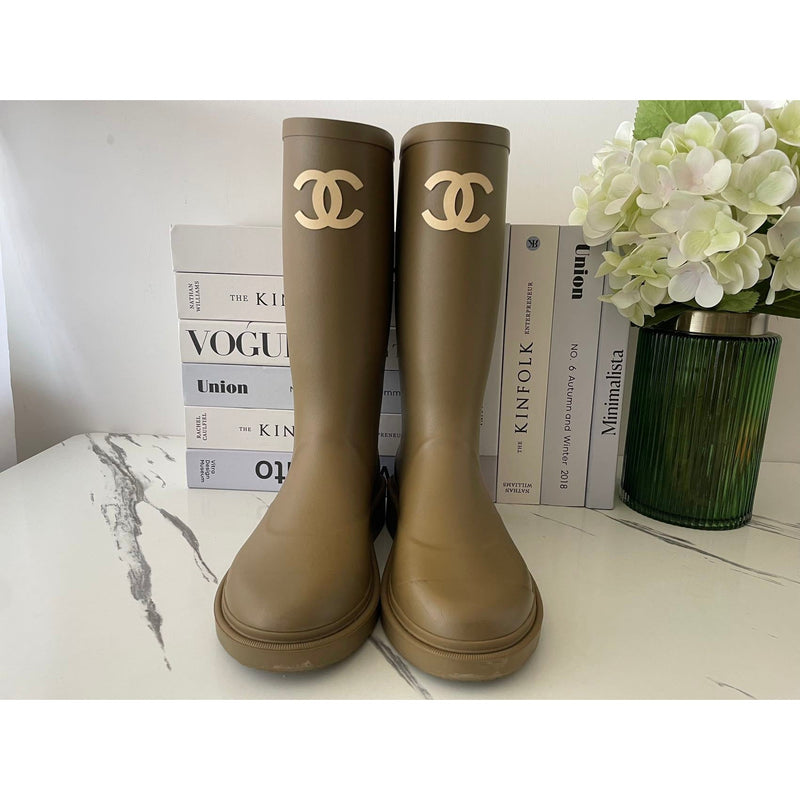 CHANEL Boots rainy boots